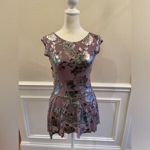 Purple and Silver Dance Costume